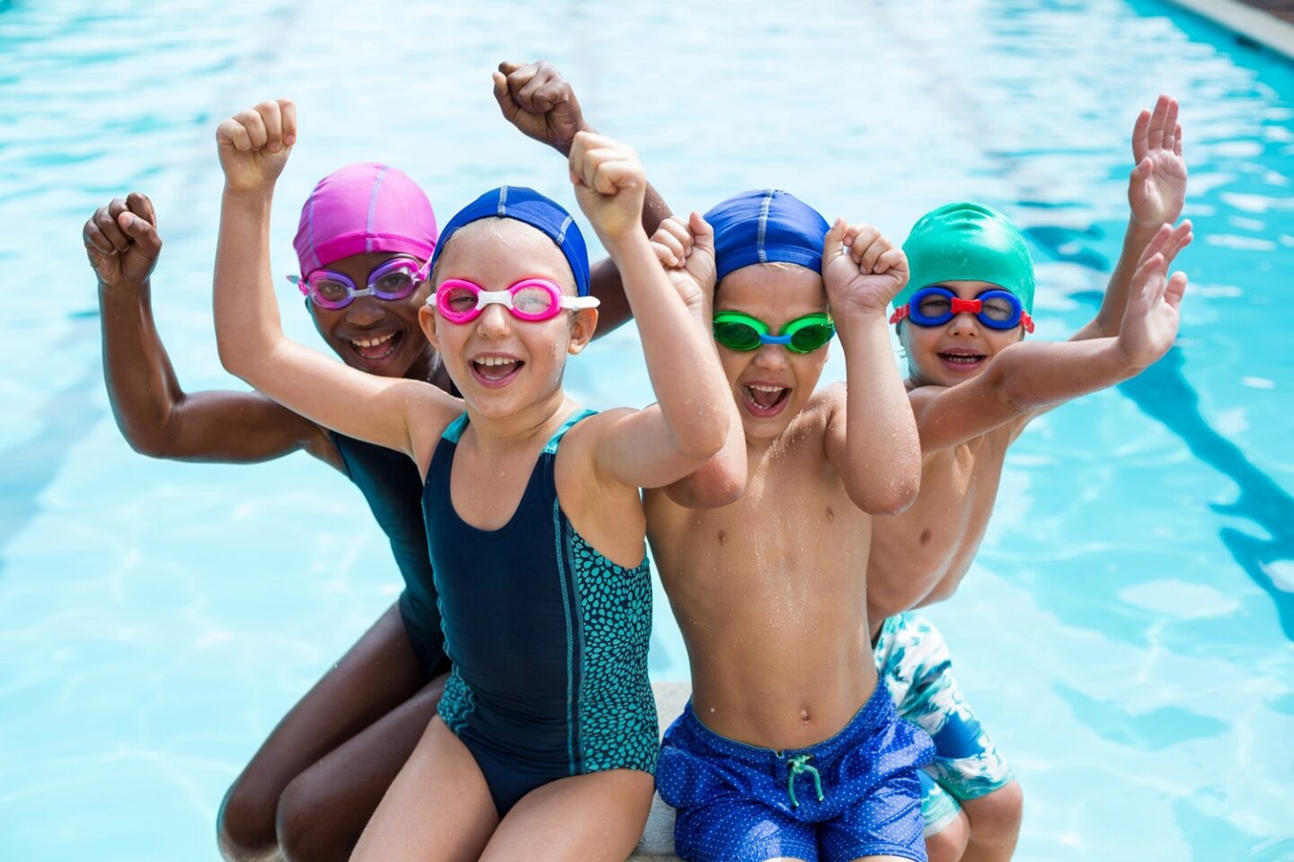 kids swimming